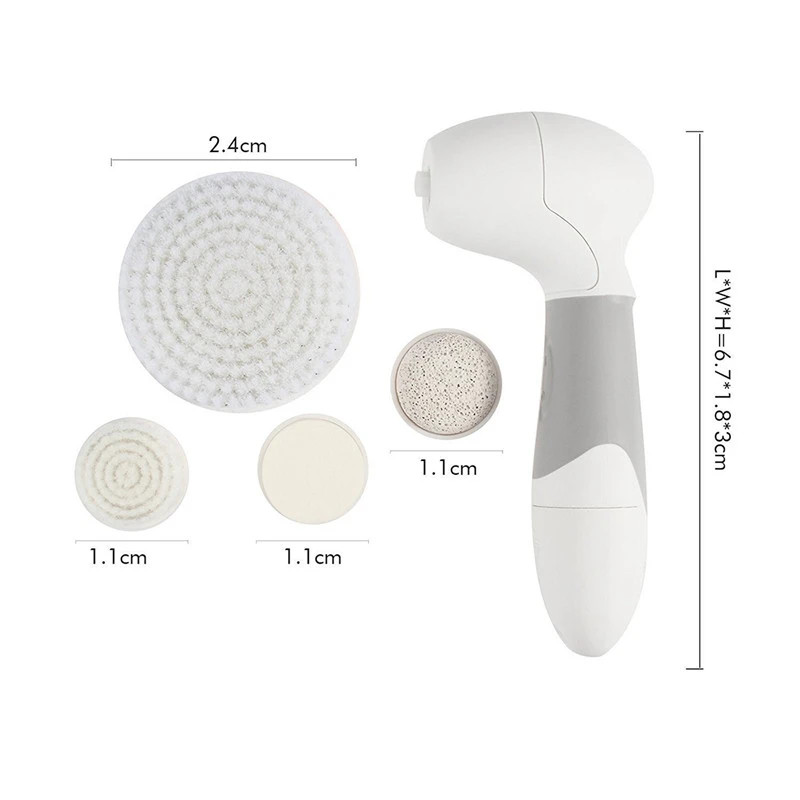 Waterproof Blackhead Remover, 4-in-1 Portable Multi-functional Facial Brush Clea
