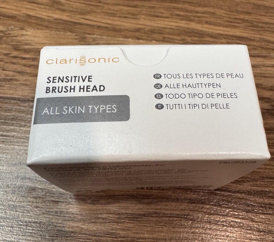 2 Pack Clarisonic Sensitive Brush Heads All Skin Types New In Box