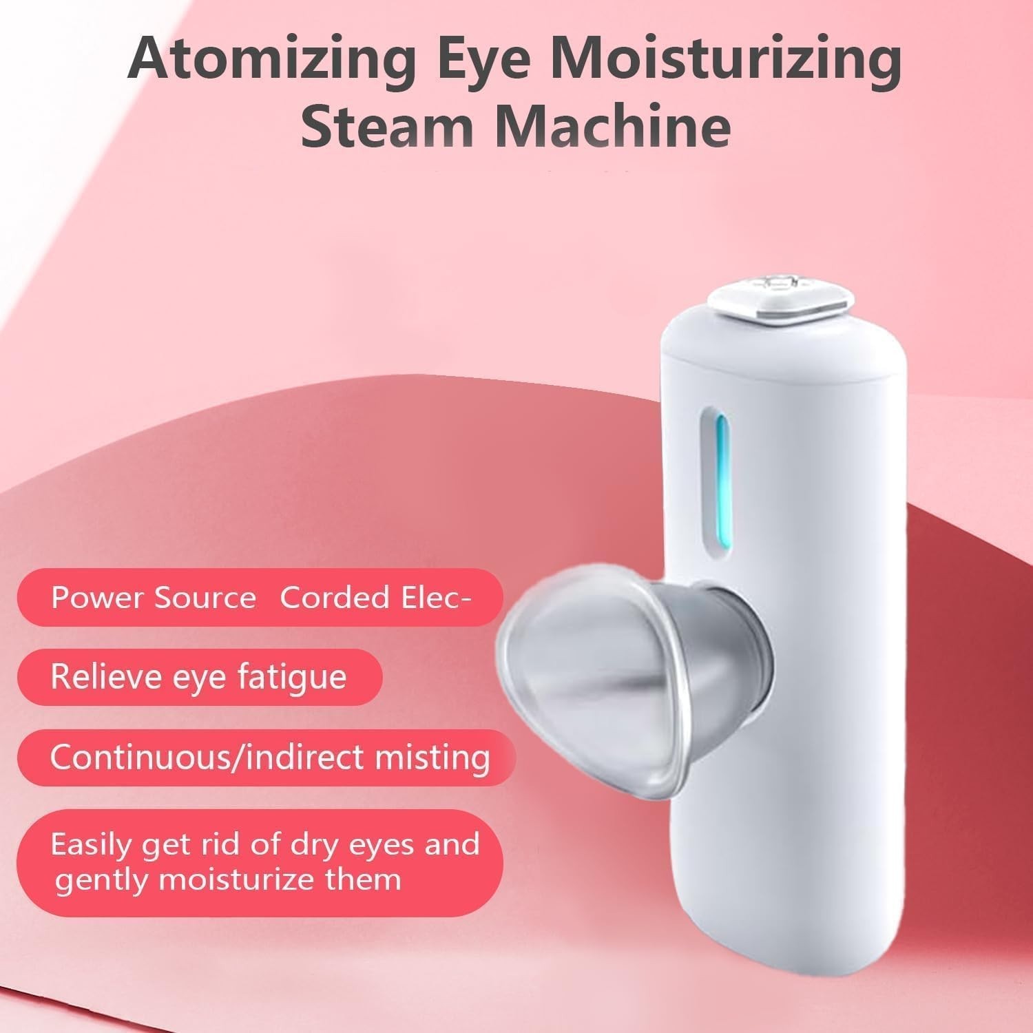 2-in-1 Nano Face & Eye Mister, USB Rechargeable Cool Mist Sprayer for Eyelash Ex