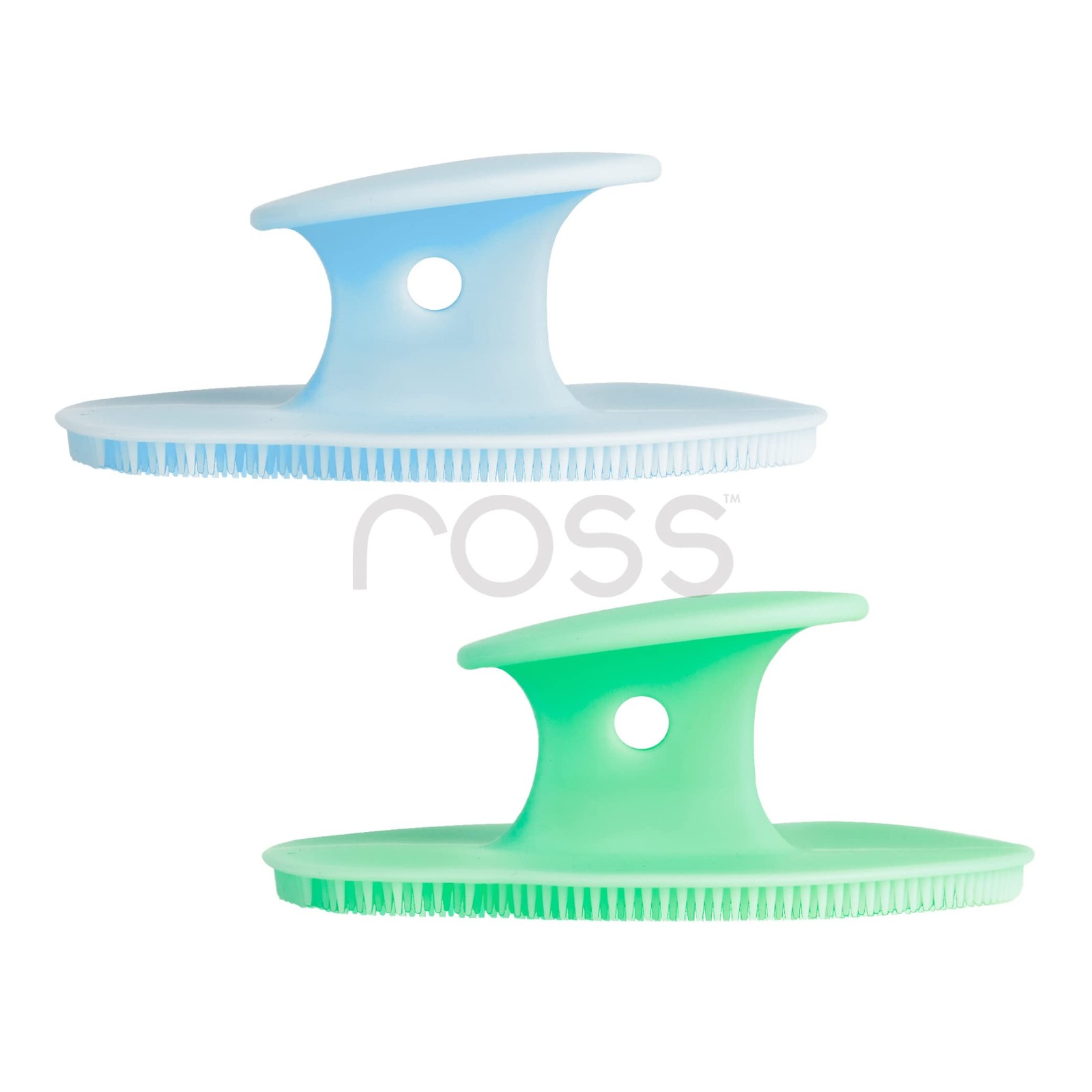Ross Silicone Face Scrubber – Soft Bristles for Exfoliation & Cleansing (2 Pack)