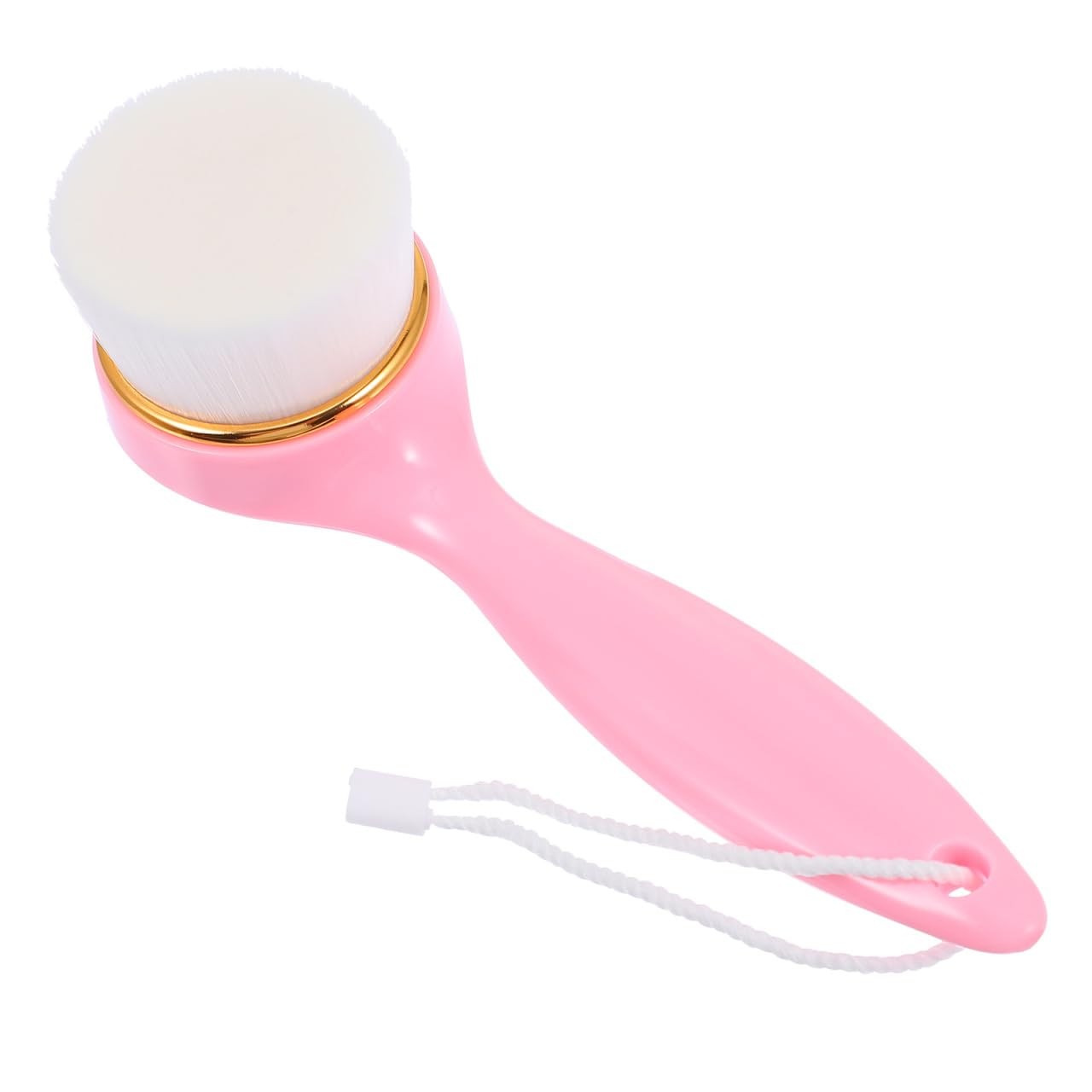 Luxshiny Face Washing Cleansing Brush Tool Manual Facial 15X4.6X3.6CM, Pink