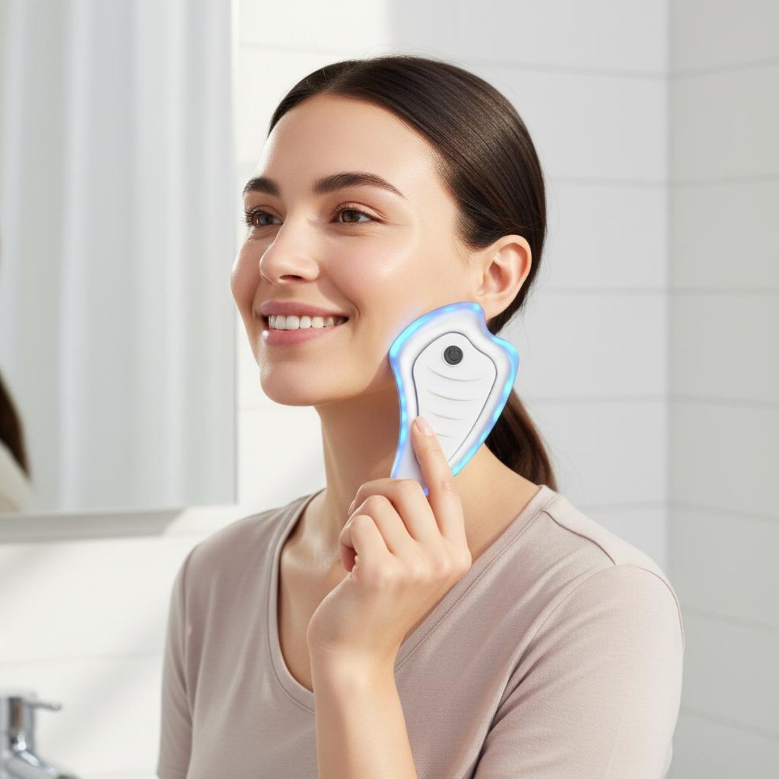Vibrating Facial Massager High-Frequency Vibration Electric Gua Sha Tool