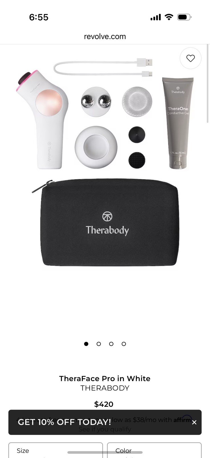 Therabody – TheraFace PRO – Multi-Use Facial Health Device – White – NEW