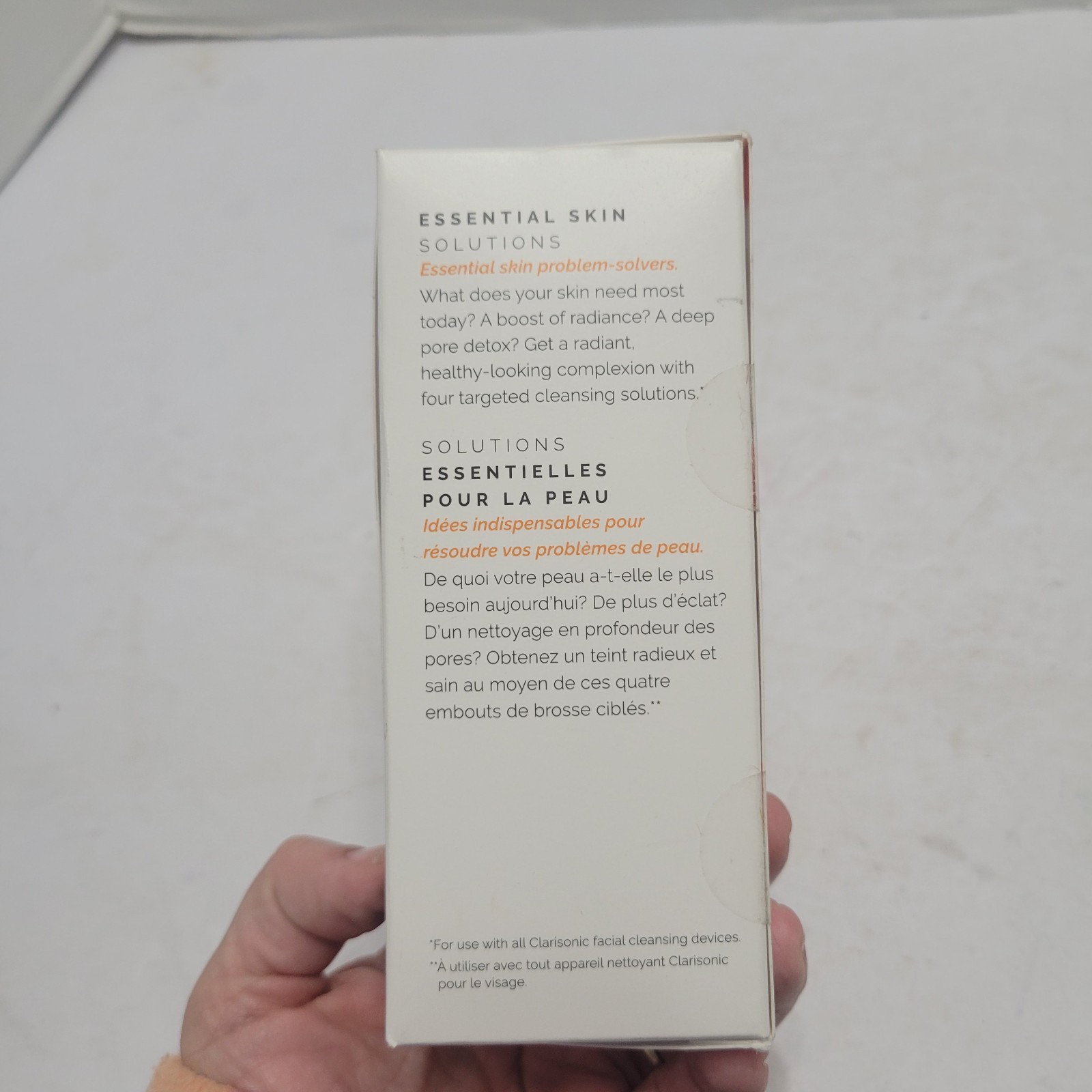 3 Clarisonic Brush Heads: Radiance New, Skin Detox New, Pore Minimizing Used