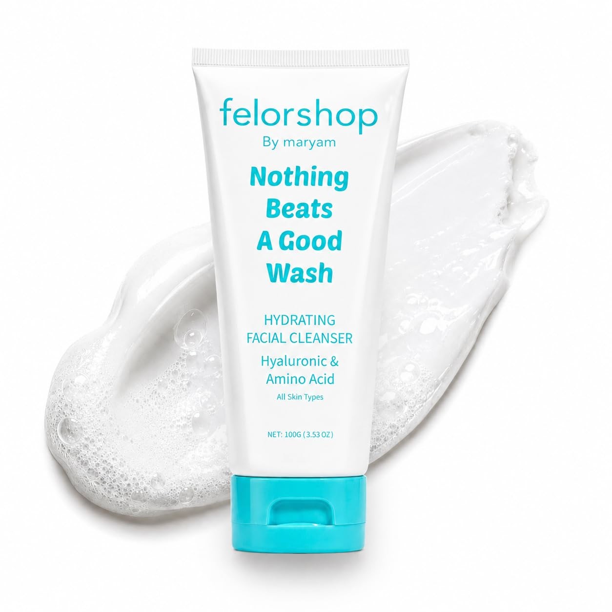 FelorShop Hydrating Facial Cleanser – 100g Face wash 3.53 Fl Oz (Pack of 1)