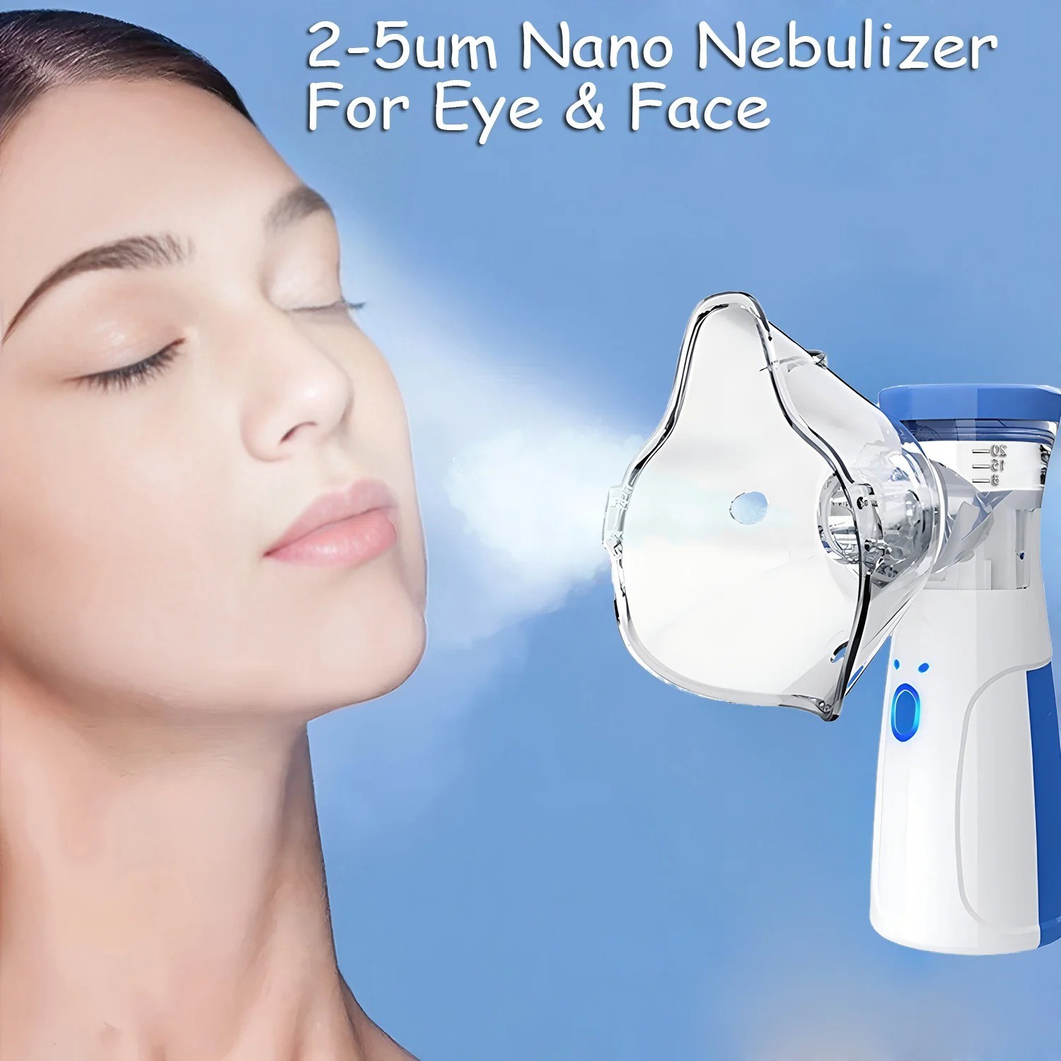 Portable Facial Steamer Nano Nebulizer Cold Spray Humidifier Face Eye Beauty