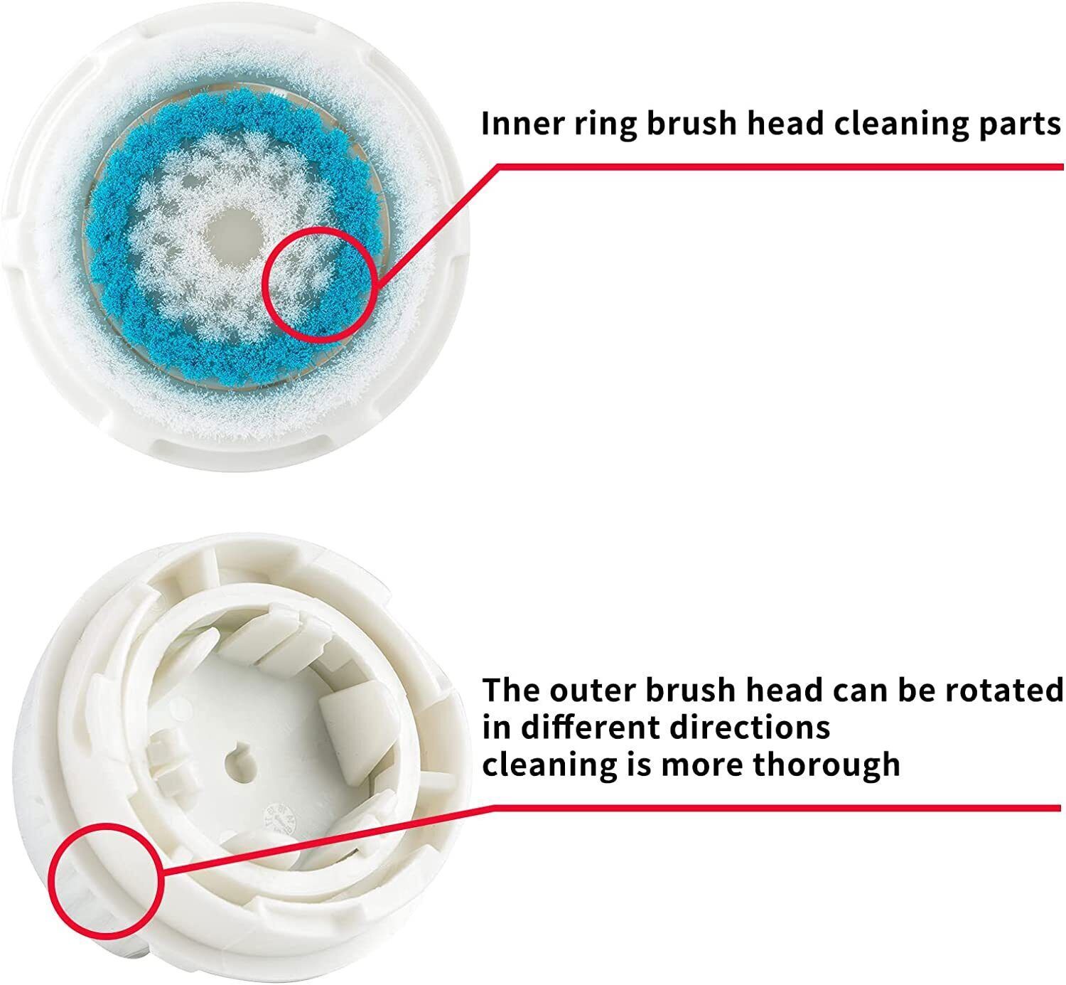 12 Pack NEW Deep Pore Replacement Brush Head Fit Clarisonic Mia 1 2 3