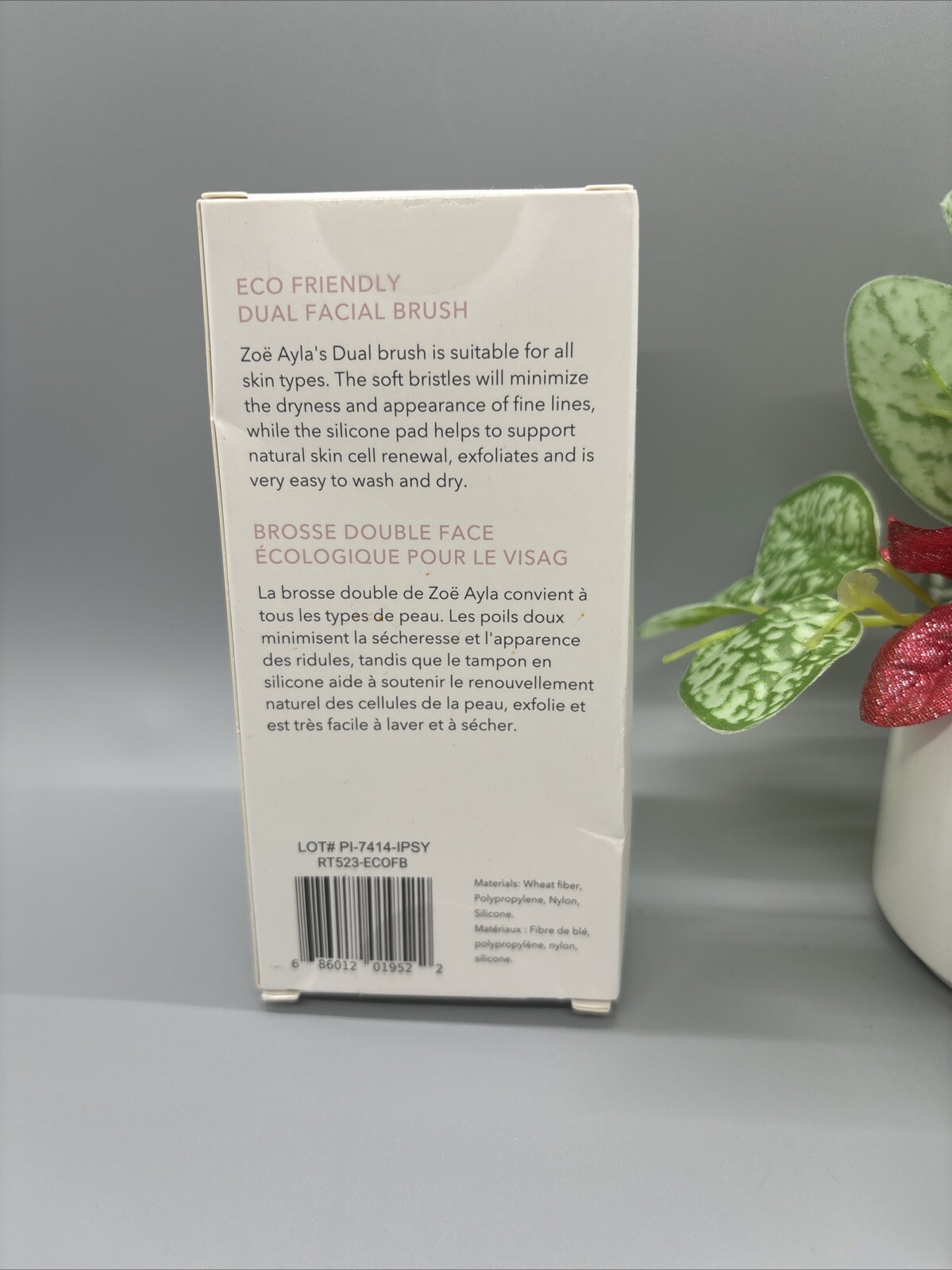 Zoe Ayla Earth Eco Friendly Dual Facial Cleansing Brush – SEALED – NIB -FreeShip