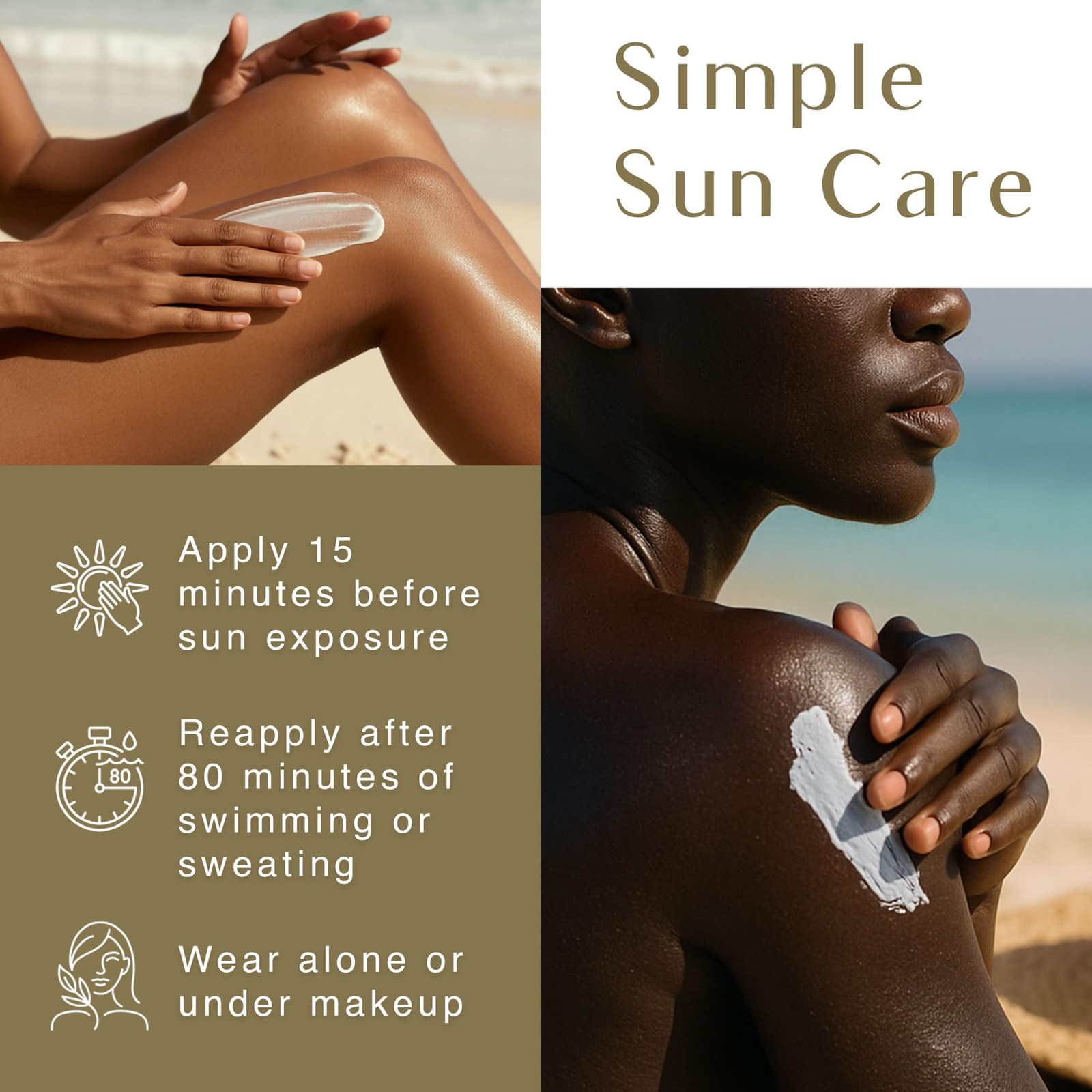 Black Girl Sunscreen SPF 30 for the Face & Body – 2 Fl Oz (Pack of 1), White