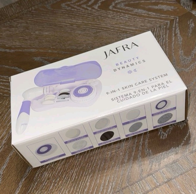 JAFRA Beauty Dynamics 9-in-1 Wireless Electric Facial Brush 3 Speed Kit