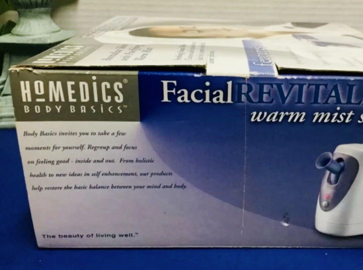 HoMedics Facial Revitalizer Warm Mist Steamer Spa Womens Cleans