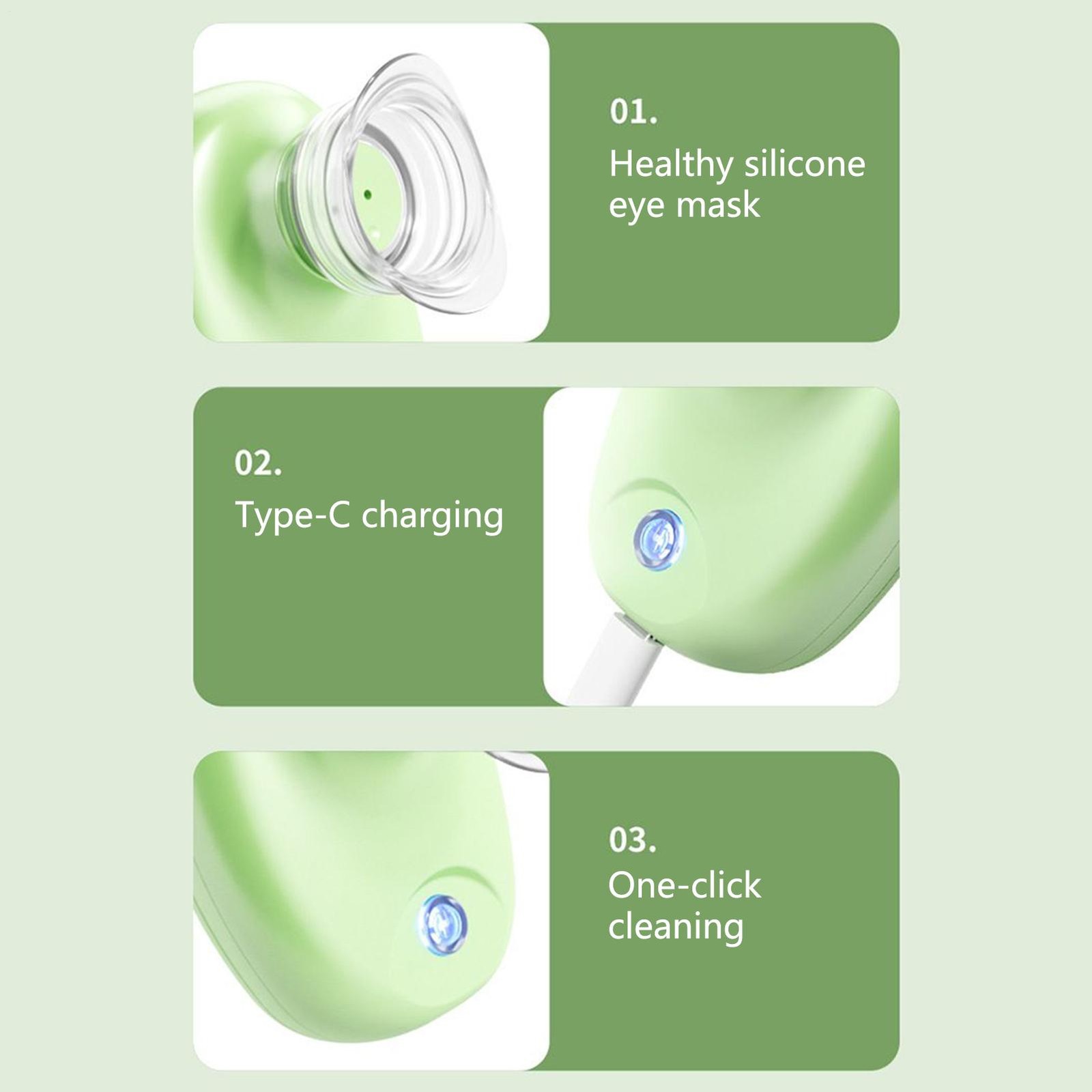 Electric Eye Moistening Device Rechargeable Face Steam Moisturizer For Skin Care