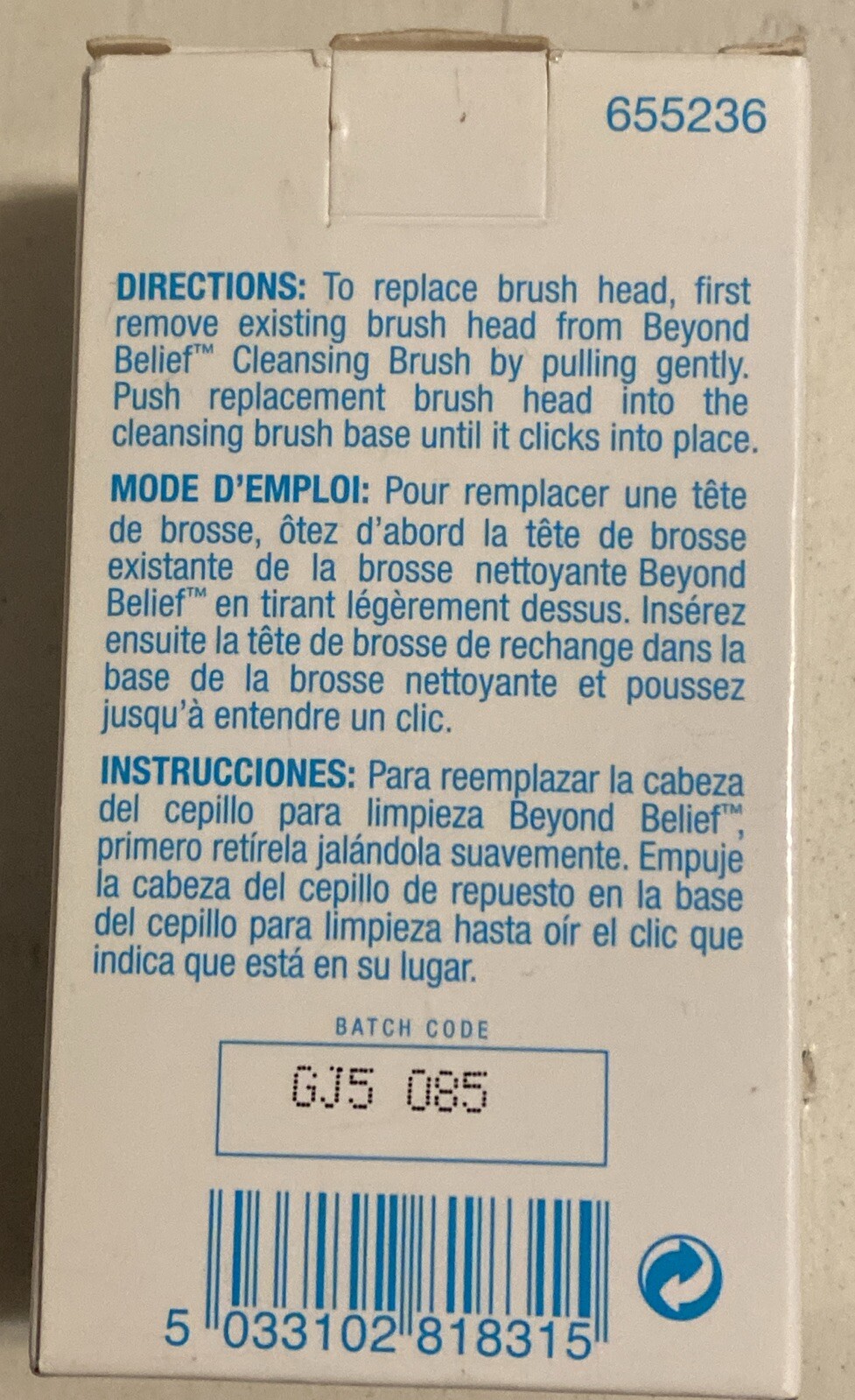 B2 Beyond Belief Focus Plus Enhance & Enrich Replacement Brush Heads Kit New