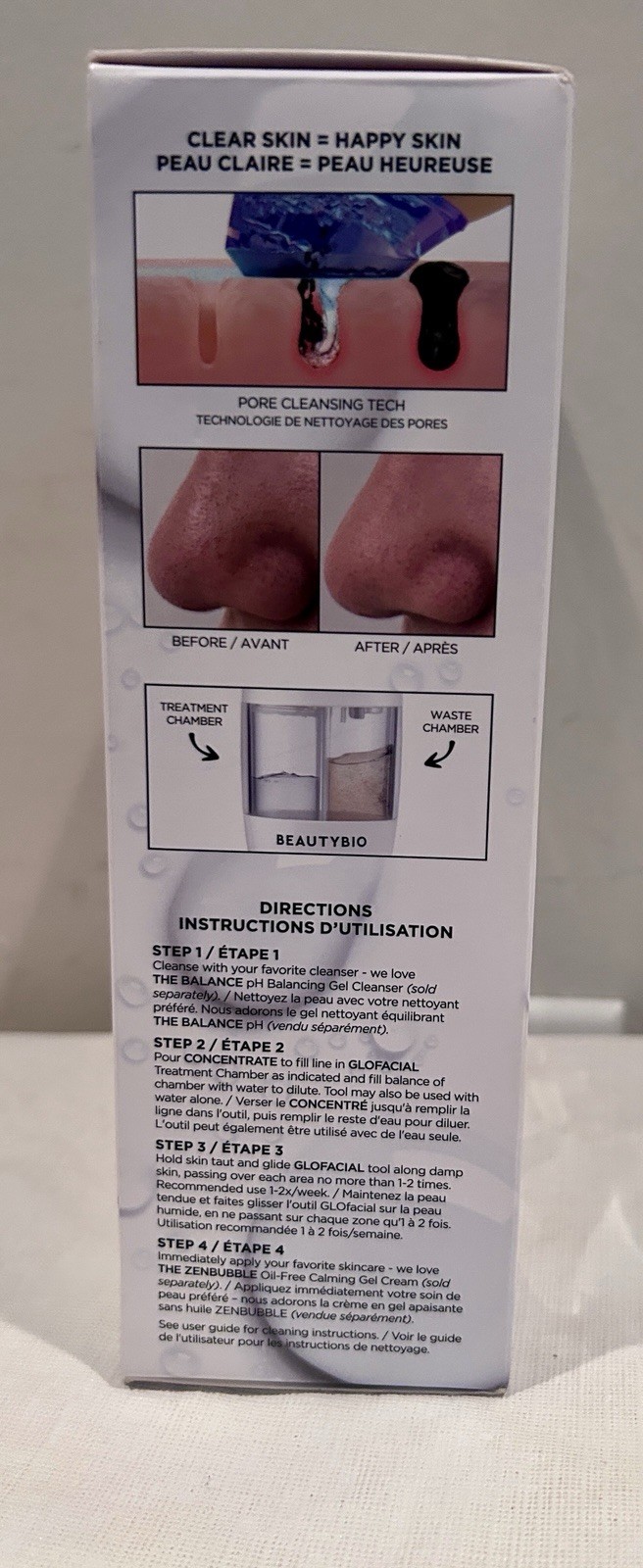 BeautyBio GLOfacial/Hydro-Infusion Pore Cleansing Tool, Open Box