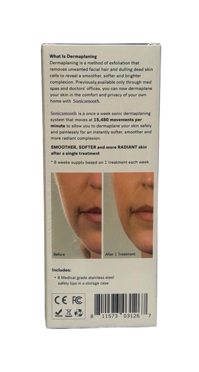 Michael Todd Beauty 2 in 1 Sonic Dermaplaning At Home 8 Count Replacement Kit