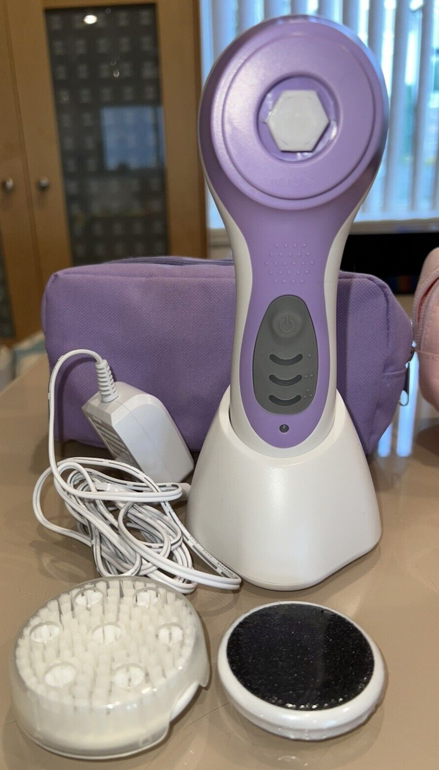 Set of Conair True Glow Facial and Footcare Cleansing Brushes – Rechargeable