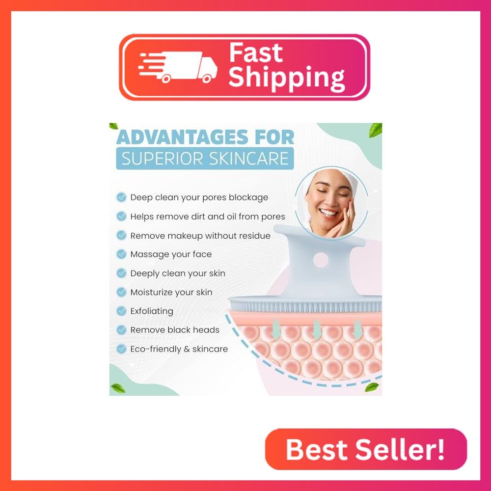 Enrrica Elitee 4 PCS Face Scrubber – Premium Silicone Brush and Face Exfoliator