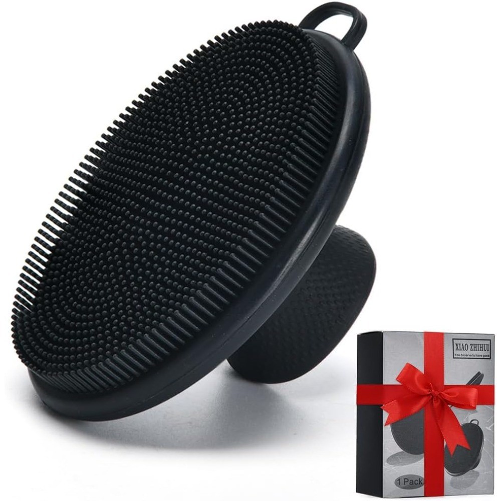 Large Manual Face Cleansing Brush with 1262 Soft Silicone Bristles for