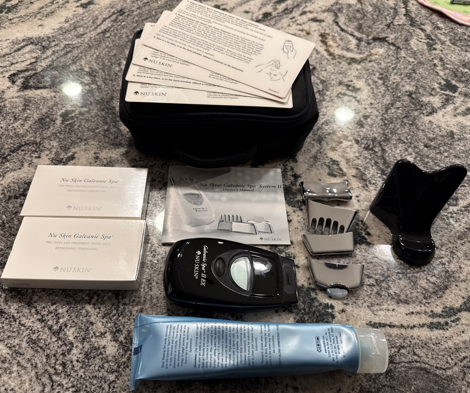 NU SKIN GALVANIC SPA System II EX +2 Boxes Of Gels