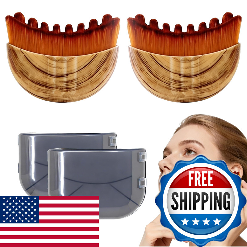 Cxguu Lymphatic Contour Face Brush2-Pcssuper Soft Manual Lymphatic Drainage