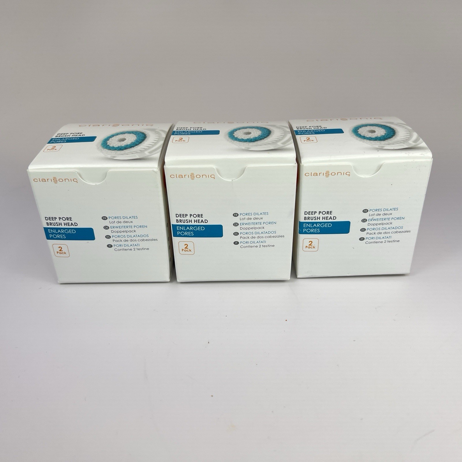 6 New Clarisonic Deep Pore Brush Head SET Replacement heads GENUINE