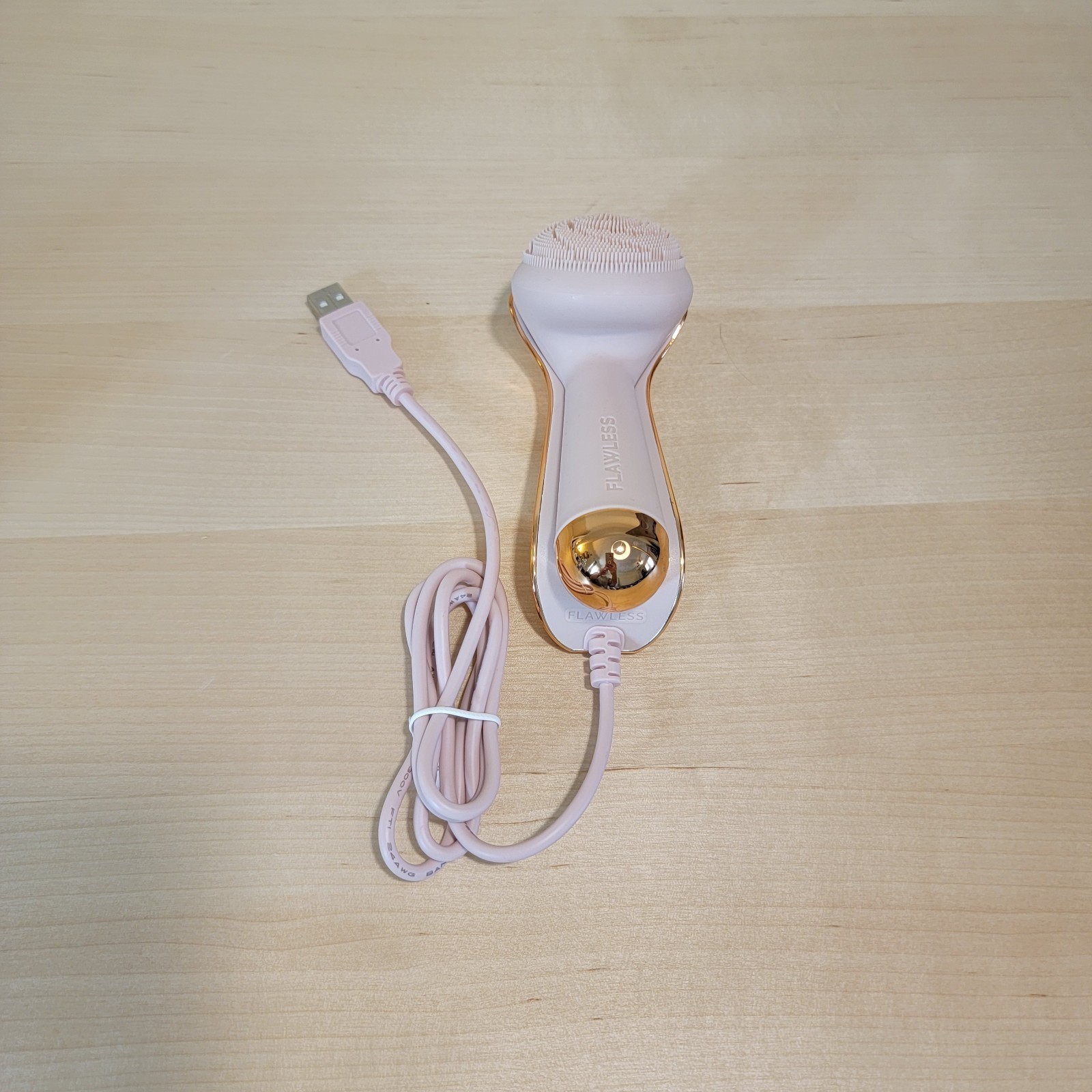 Flawless Finishing Touch Silicone Face Scrubber Cleanser Massager, No Box