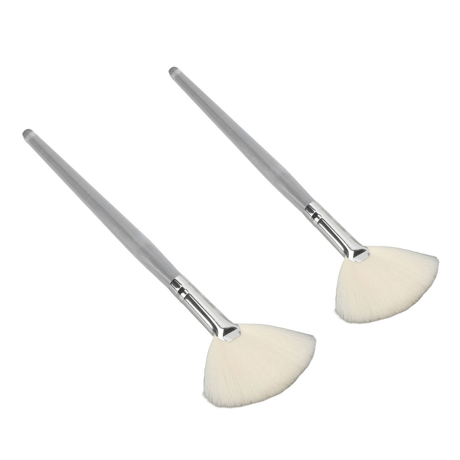 2-2pcs Facial Fan Brush For Gentle Foam Lathering Cleansing