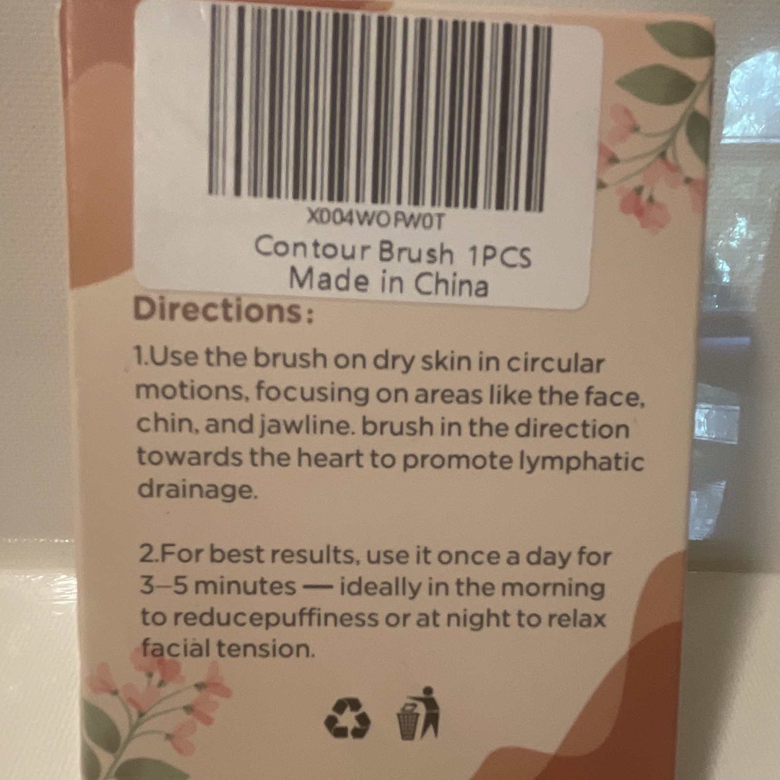 Aeki Lymphatic Contour Face Brush Facial Brush for Wrinkles MPN X004WOPWOT