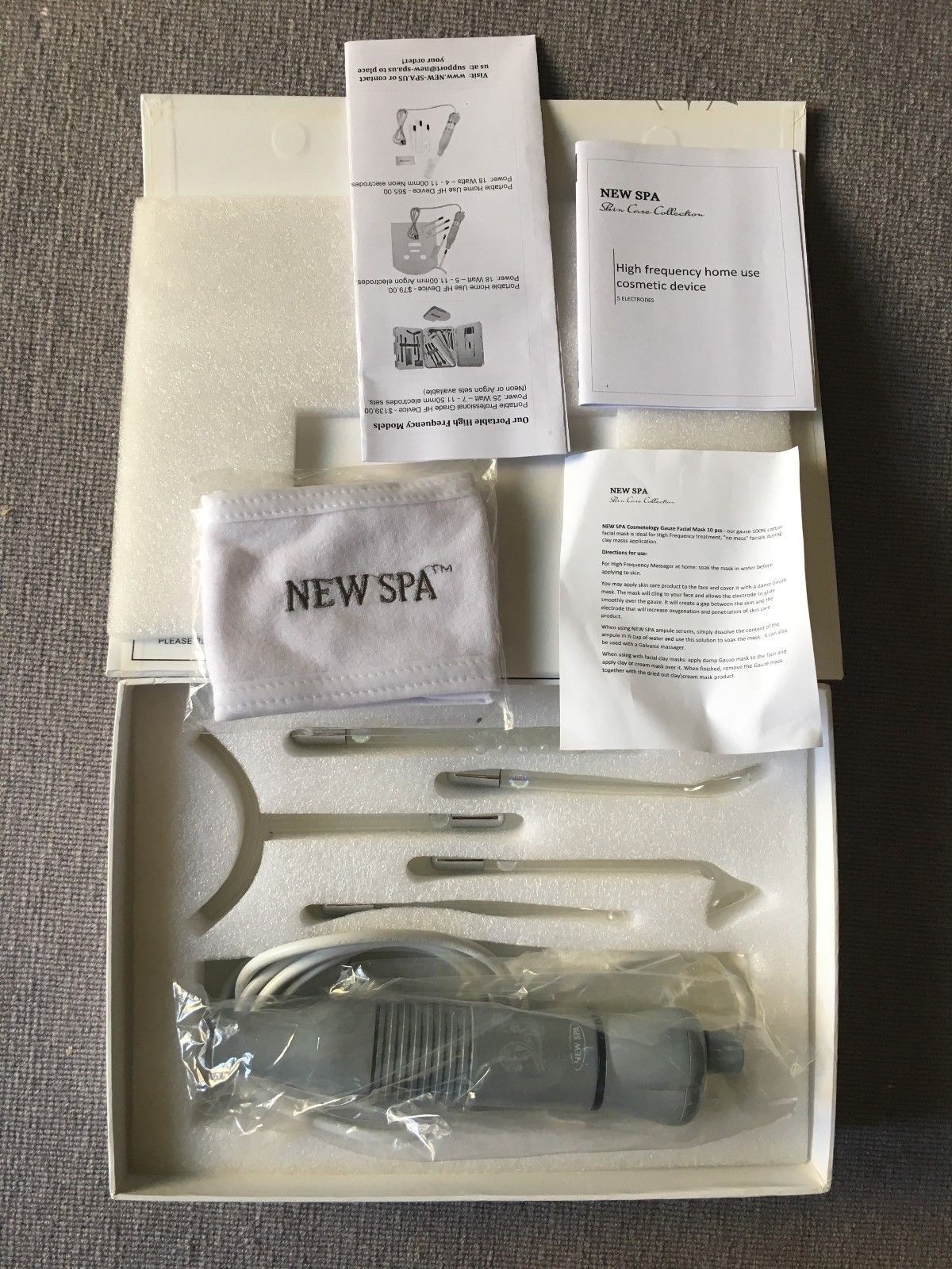 New Spa Skin Care Collection High frequency home use cosmetic device