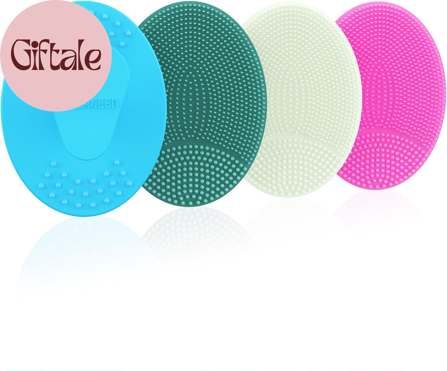 4 Pack Silicone Face Scrubber for Deep Cleansing and Exfoliation – Soft Facial