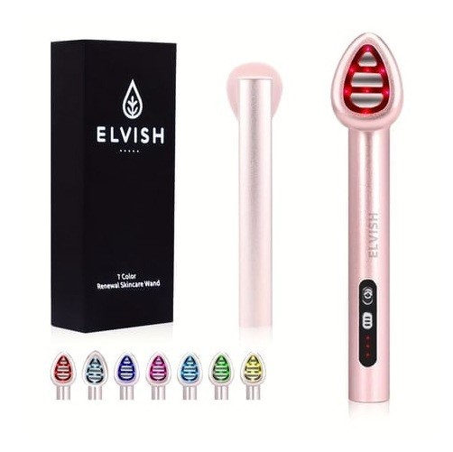 7-in-1 LED Facial Massager EMS Vibration Eye Face Neck Beauty Device USB Charge