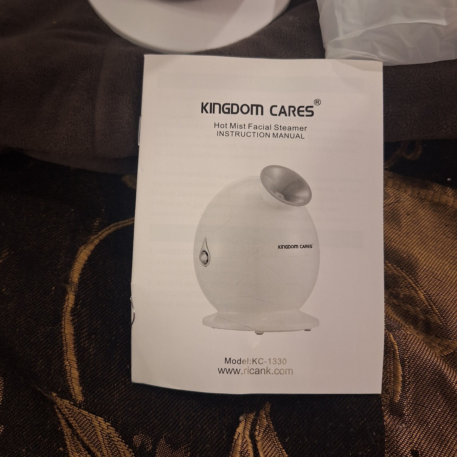 Kingdom Cares Nano Ionic Hot Mist Moisturizing Facial Steamer KC1330
