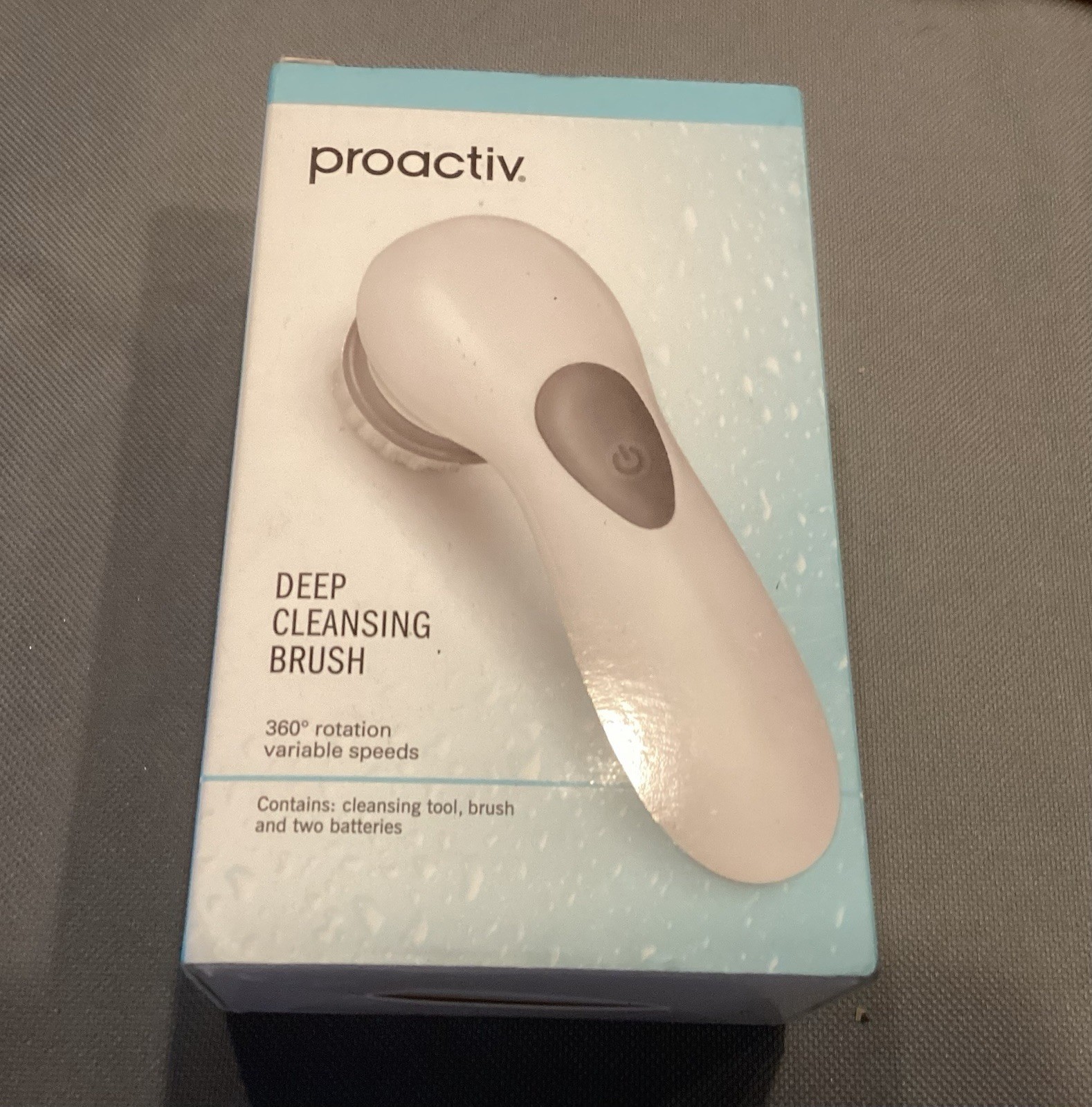 Proactiv Deep Cleansing Brush 360° Facial Cleanser Tool + 2 Batteries New In Box