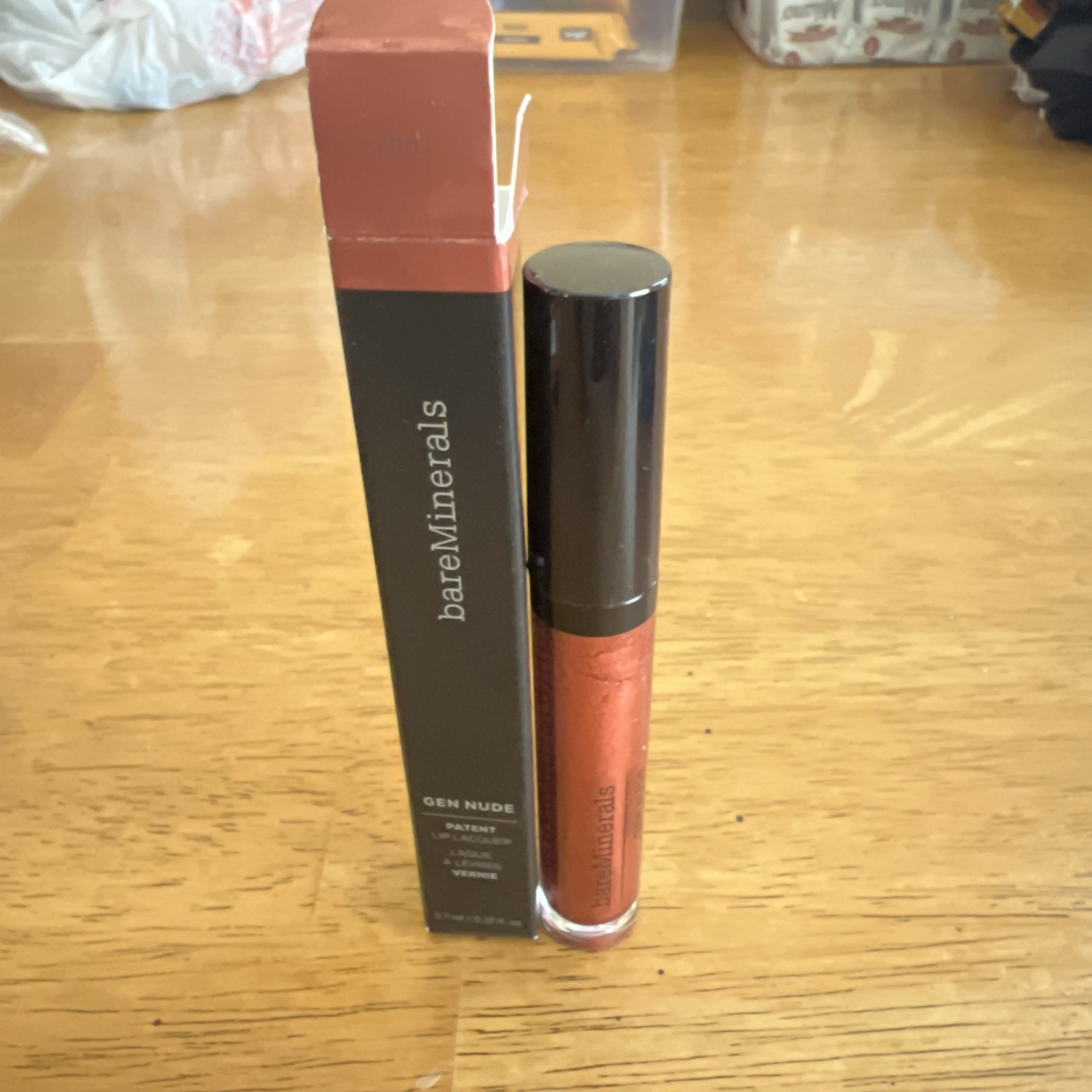 Bareminerals Gen Nude Patent Lip Lacquer Amber 0.12 Oz (3.7 Ml)
