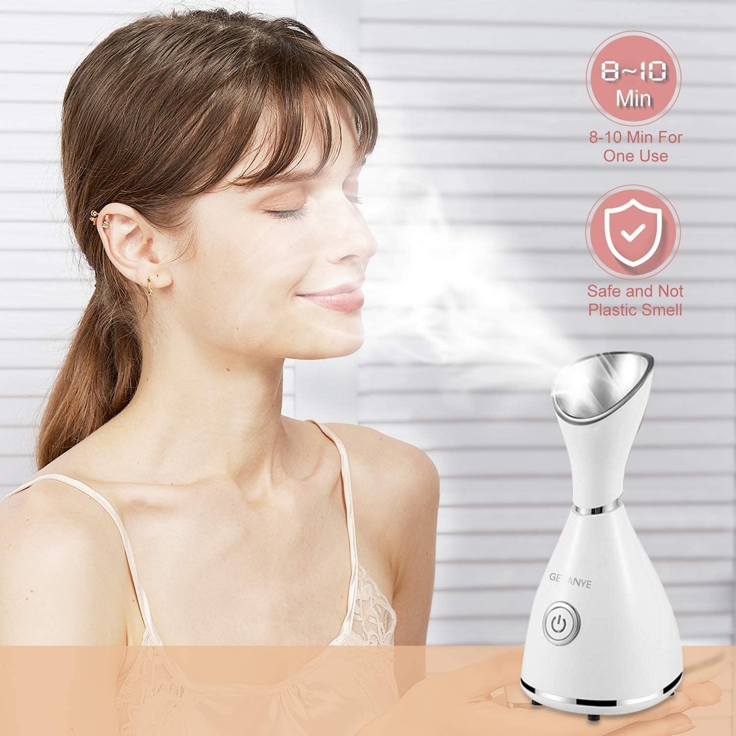 Moisturizing Nano Ionic Face Steamer with Blackhead Remover Kit Included
