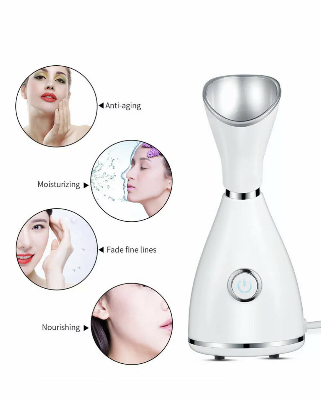 Facial Steamer Nano Ionic Face Sprayer SPA Skin Care FREE blackhead remove kit*