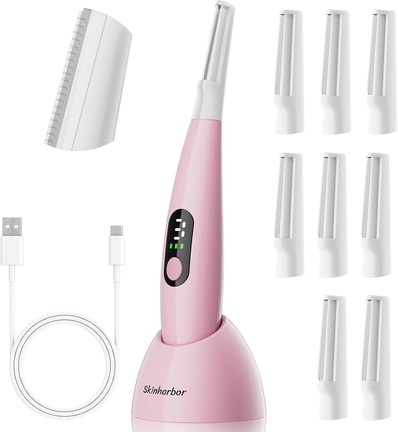 Sonic Dermaplane Razor for Women Face,Women’S Facial Exfoliation & Peach Fuzz…