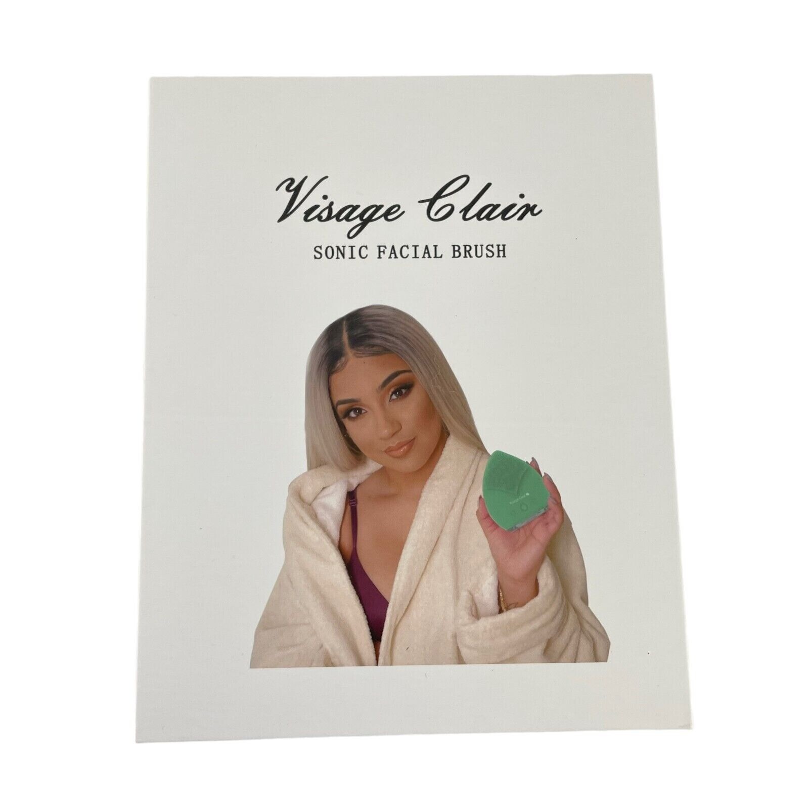 Visage Clair Sonic Facial Cleansing Brush & Face Massager with Timer Waterproof