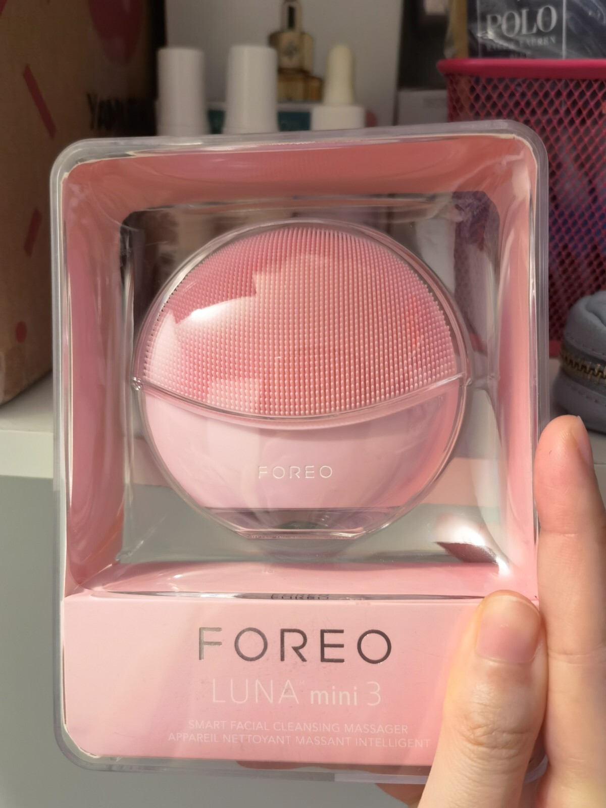 Authentic Foreo Luna Mini3 Smart Facial Cleansing Massage PEARL PINK NEW IN CASE