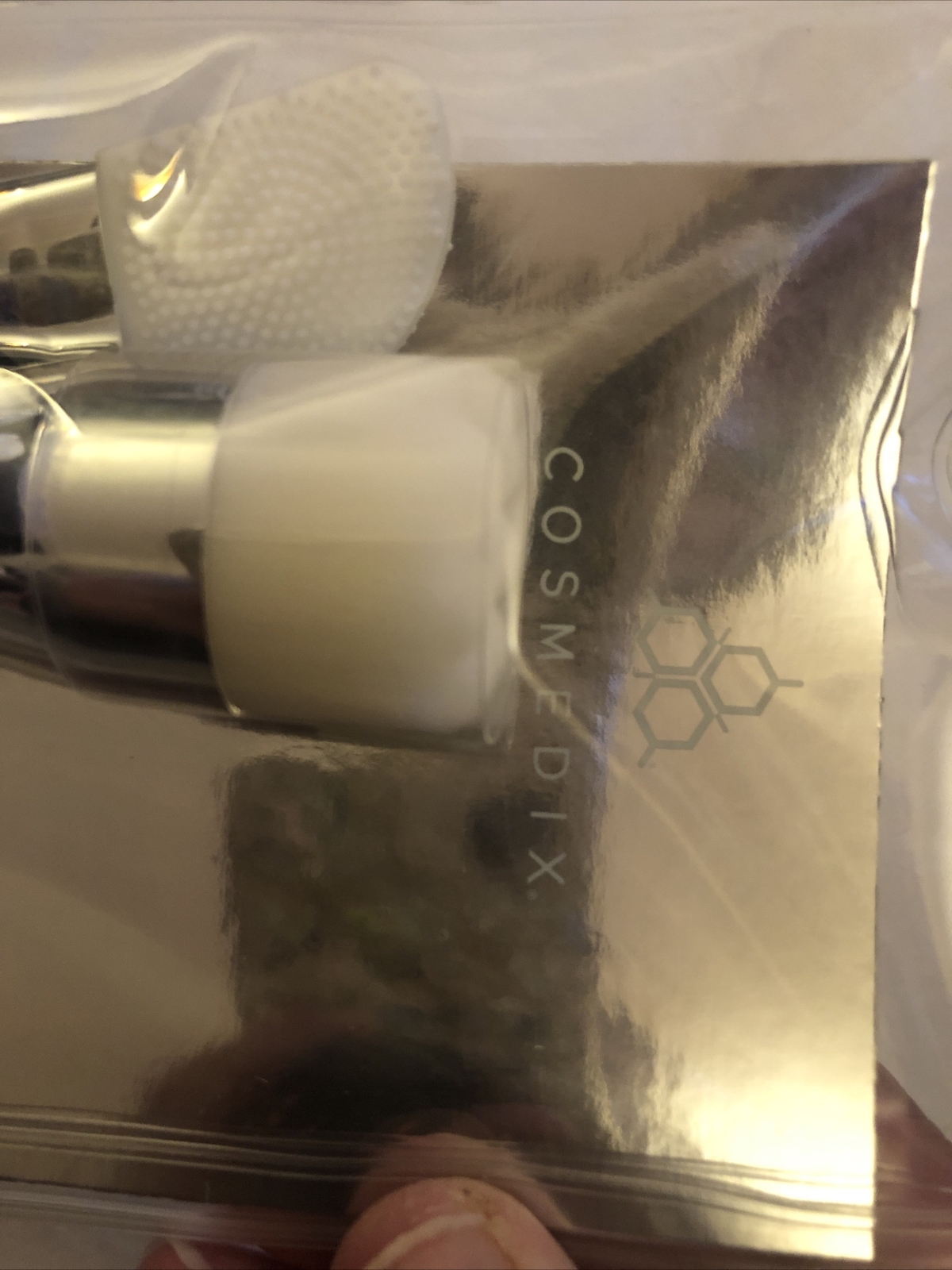 Cosmedix 1 Cleansing Brush & 1 Dual-Sided Silicone Mask Applicator Brush NIB