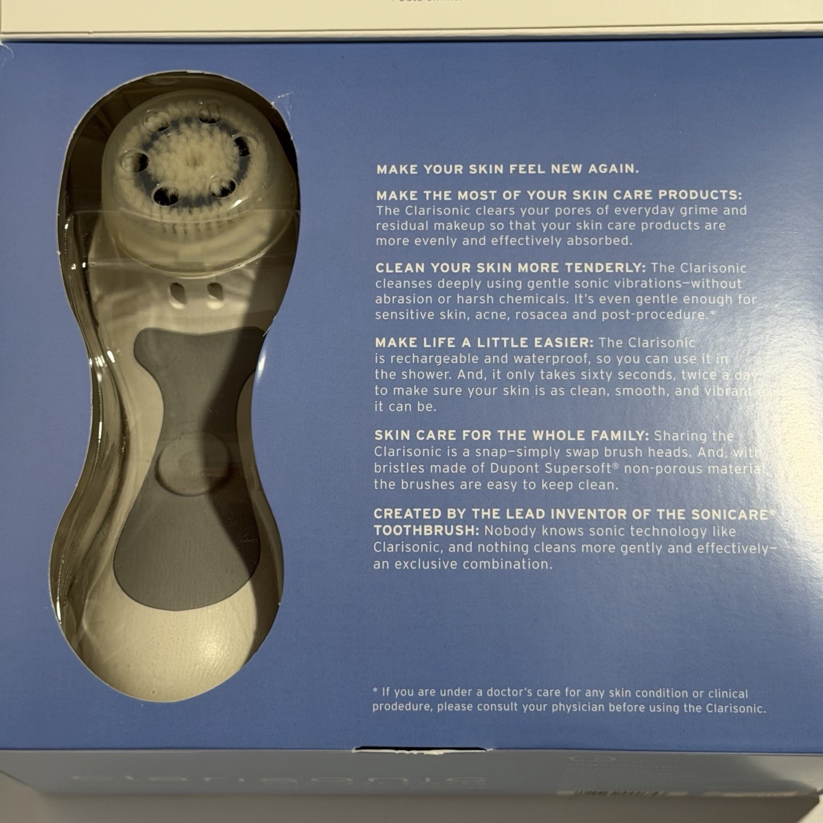 NOB VTG Clarisonic Skin Care System For PARTS ONLY Dead Battery Charger 3 Heads