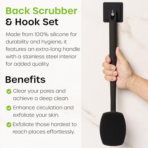 Men’s Silicone Face Scrubber – Gentle Exfoliator Face Back Scrubber