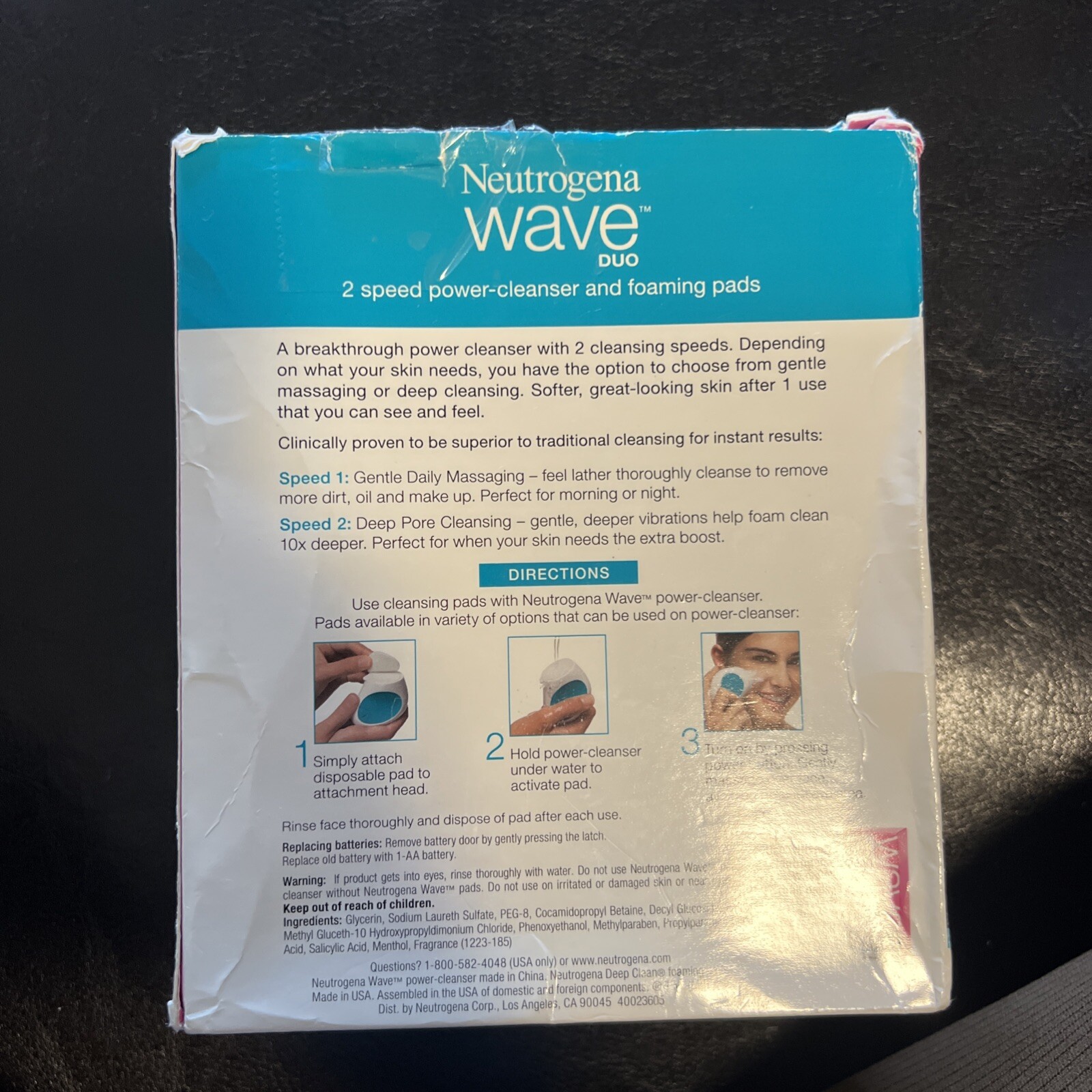 Neutrogena Wave 2-Speed Vibrating Power-Cleanse LE Discontinued – Tested No pads