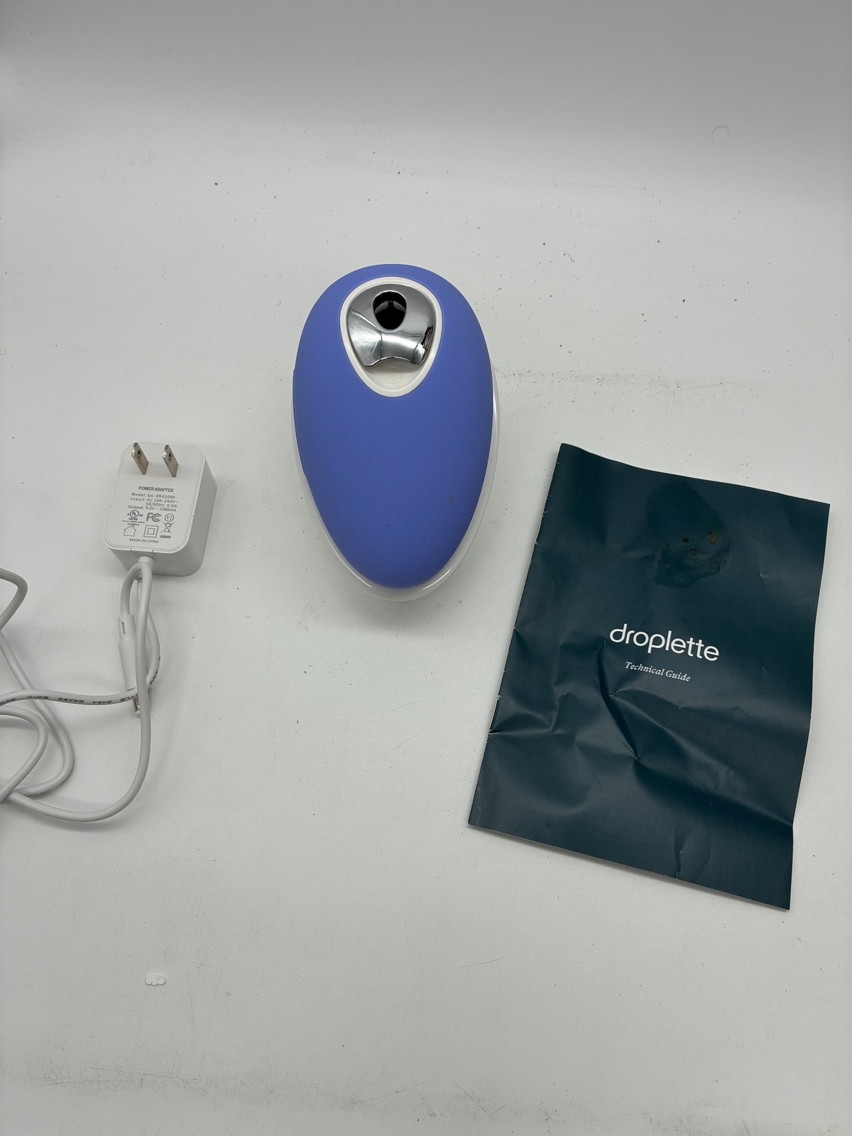 Droplette Micro-Infuser Skin Device Blue Charging Dock Power Adapter Kit Used