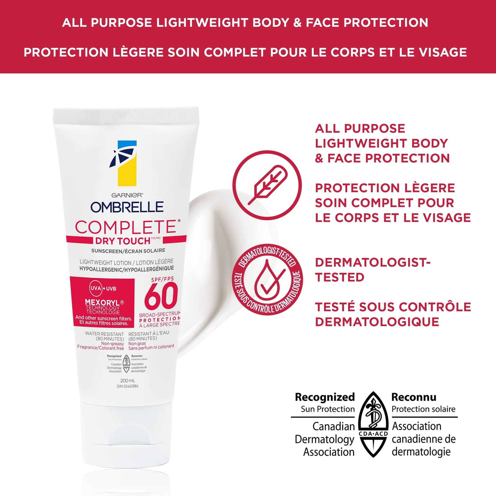 Ombrelle Complete Sensitive Advanced 60 SPF 200 mL 6.8 Fl Oz (Pack of 1)