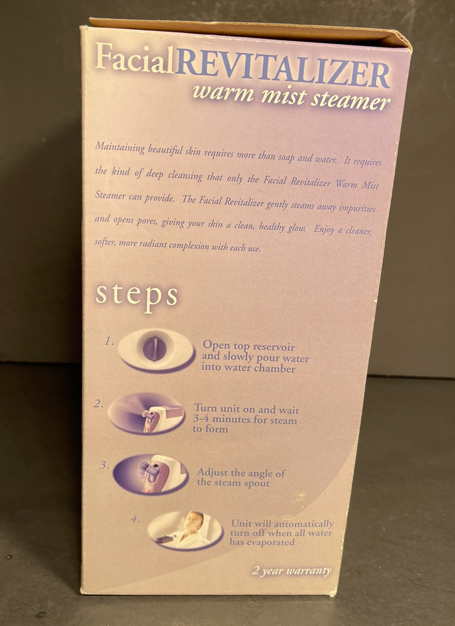 Homedics SOOTHING Facial REVITALIZER Warm Mist Steamer – New!