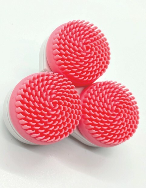 eFacial Cleansing Unique Electric 3 Silicone Brushes Deep Cleaning & Massaging