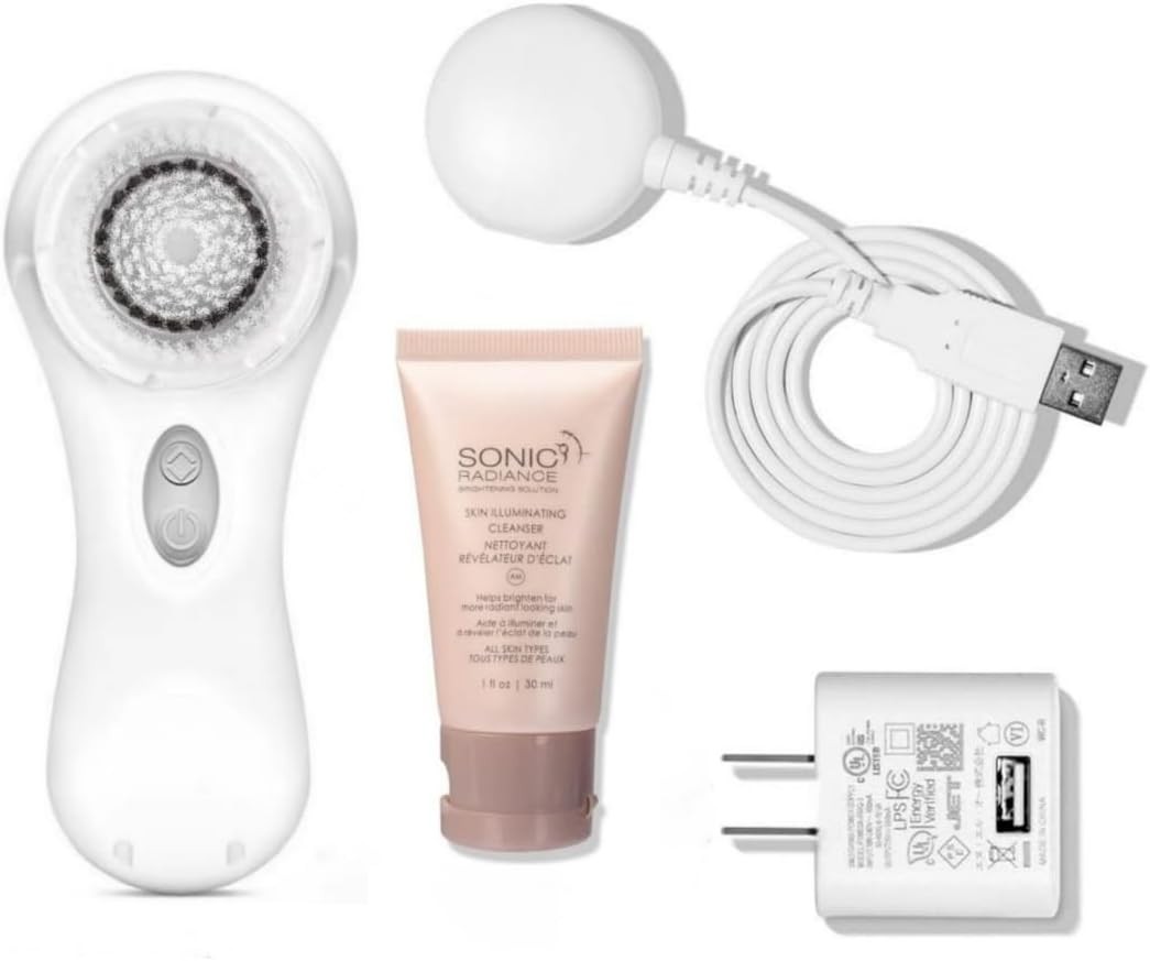 Mia 2 Facial Cleansing System 2 Speed Sensitive Brush White