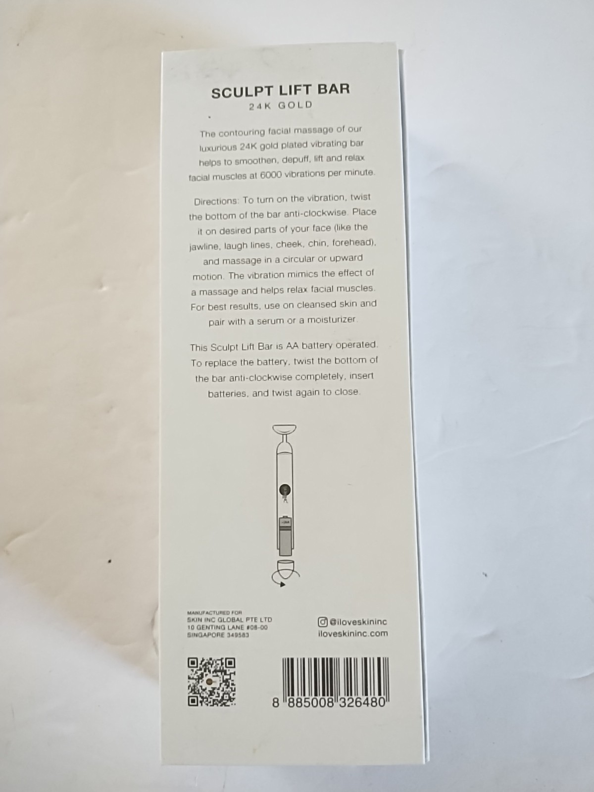 Skin Inc Supplement Bar Sculpt Lift Bar – 24K Gold