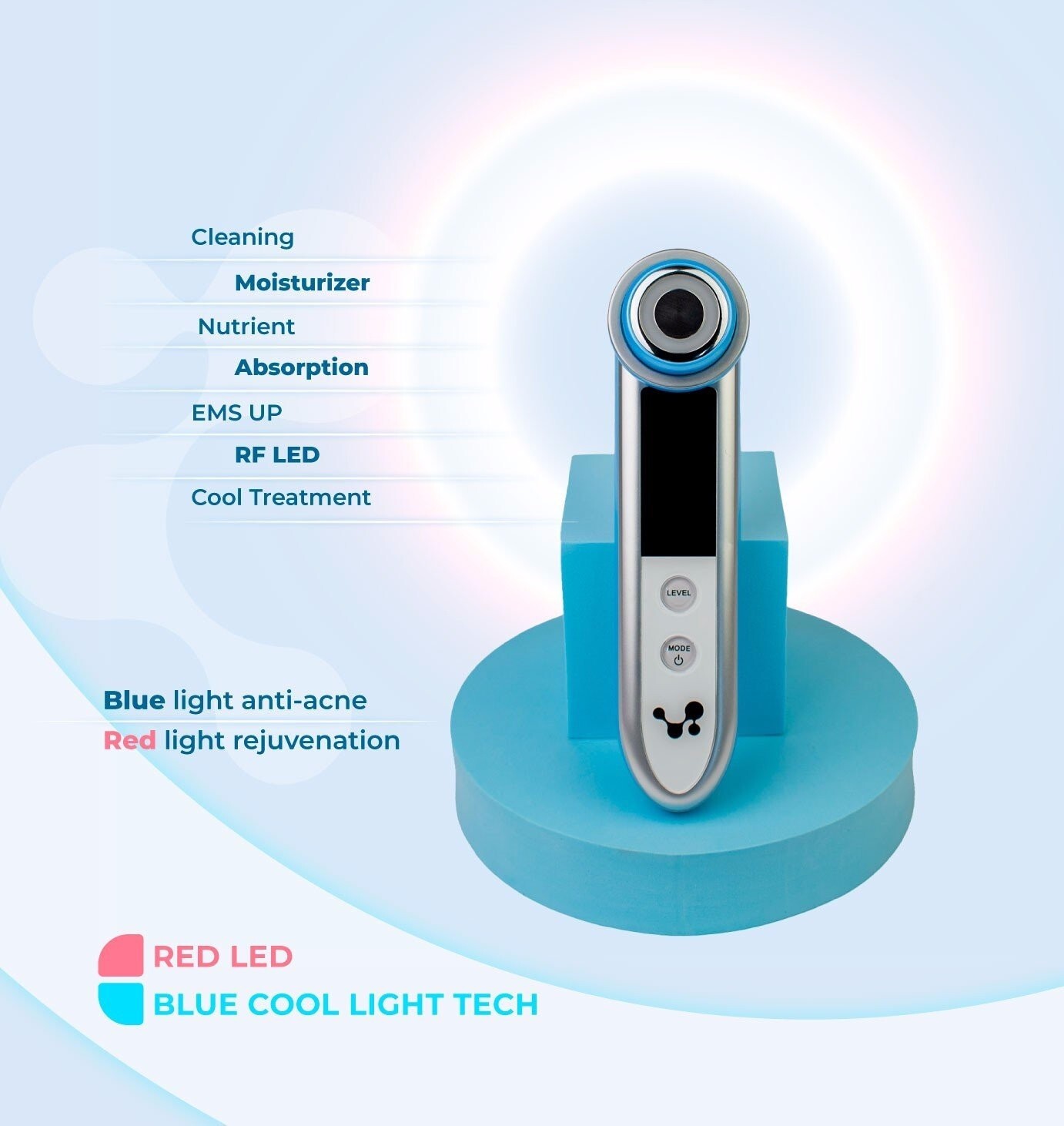 RF Facial Massager Device LEGUNO